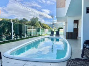 Piscina aquecida! Apto na praia de Palmas